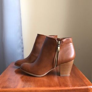 Style & Co. brown booties from Macy’s. Size 7.